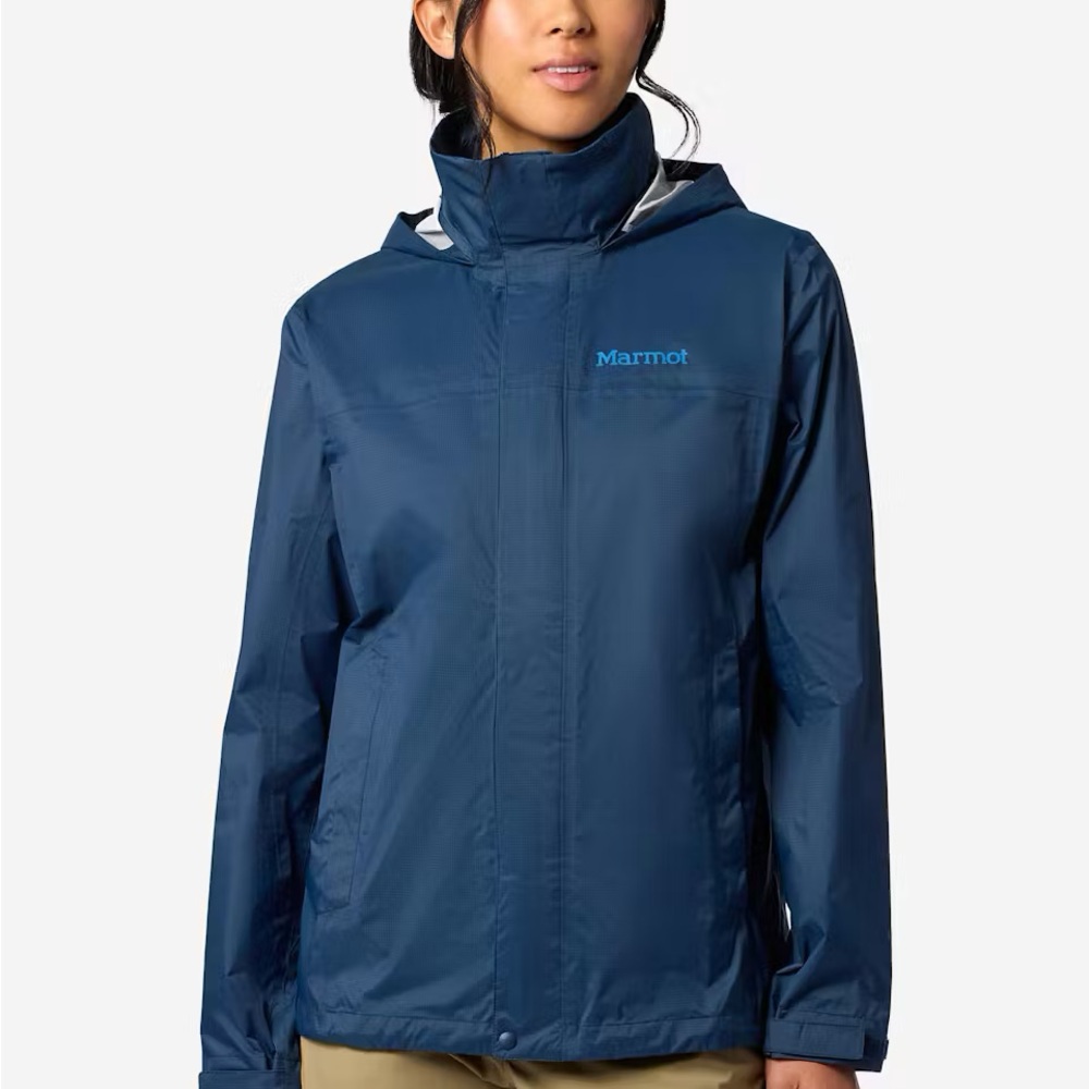 Marmot Women’s Waterproof PreCip EVO Jacket in nightfall navy
